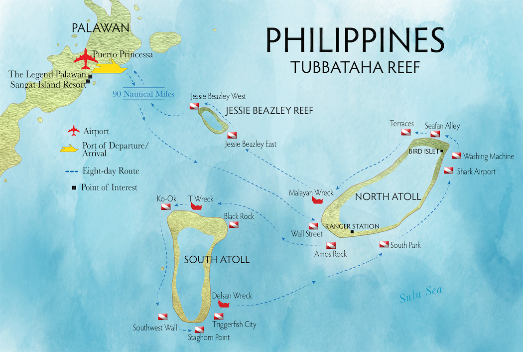 Map of Tubbataha