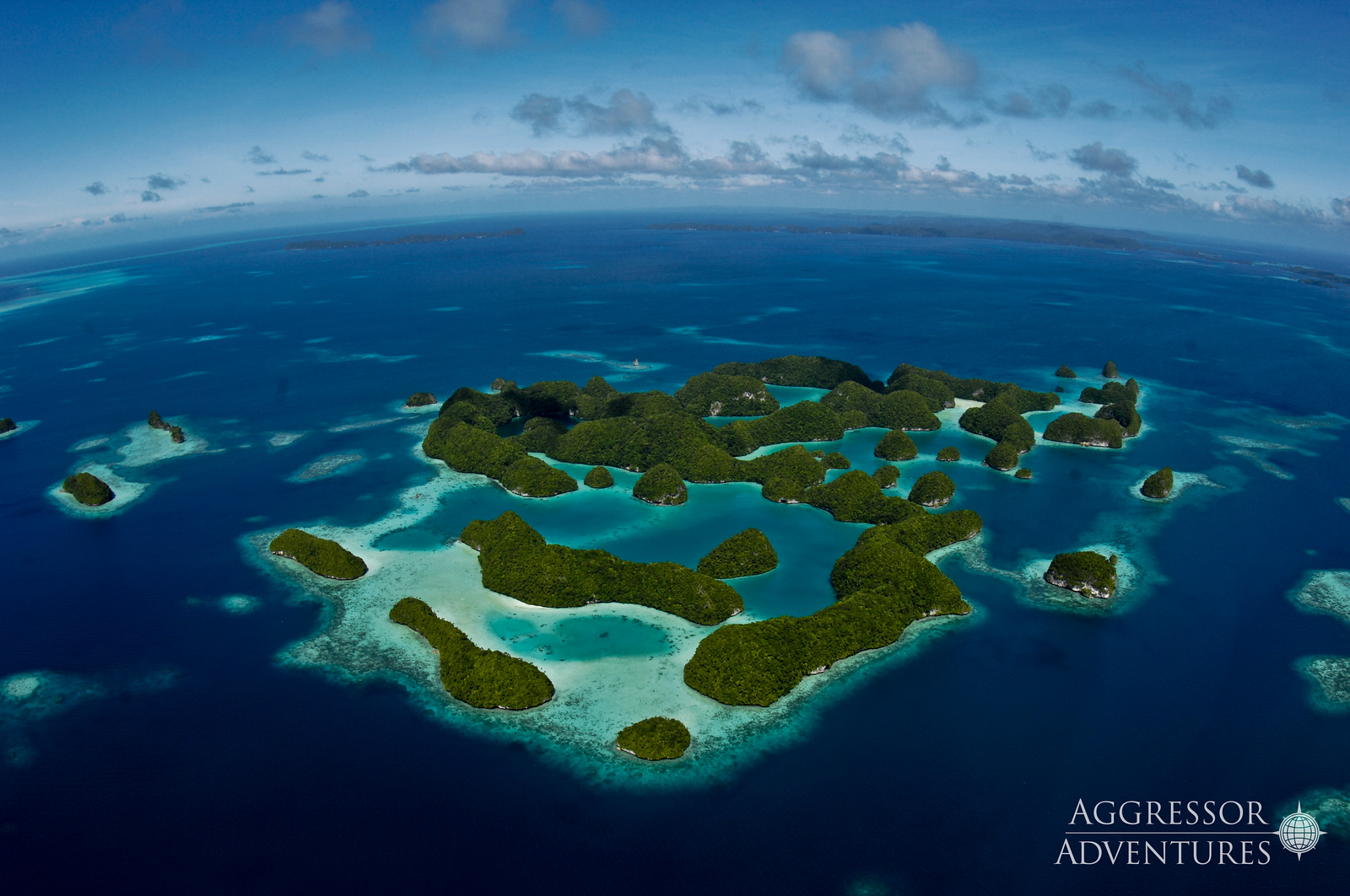 Pristine tropical islands and lagoons of Palau, Micronesia's diving paradise